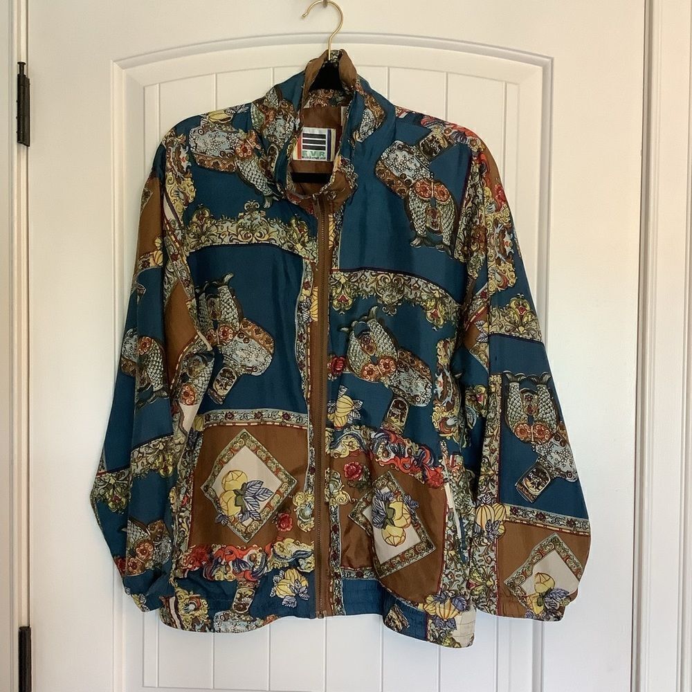 Vintage EVR DIV Rousso‎ Apparel Group Silk Jacket